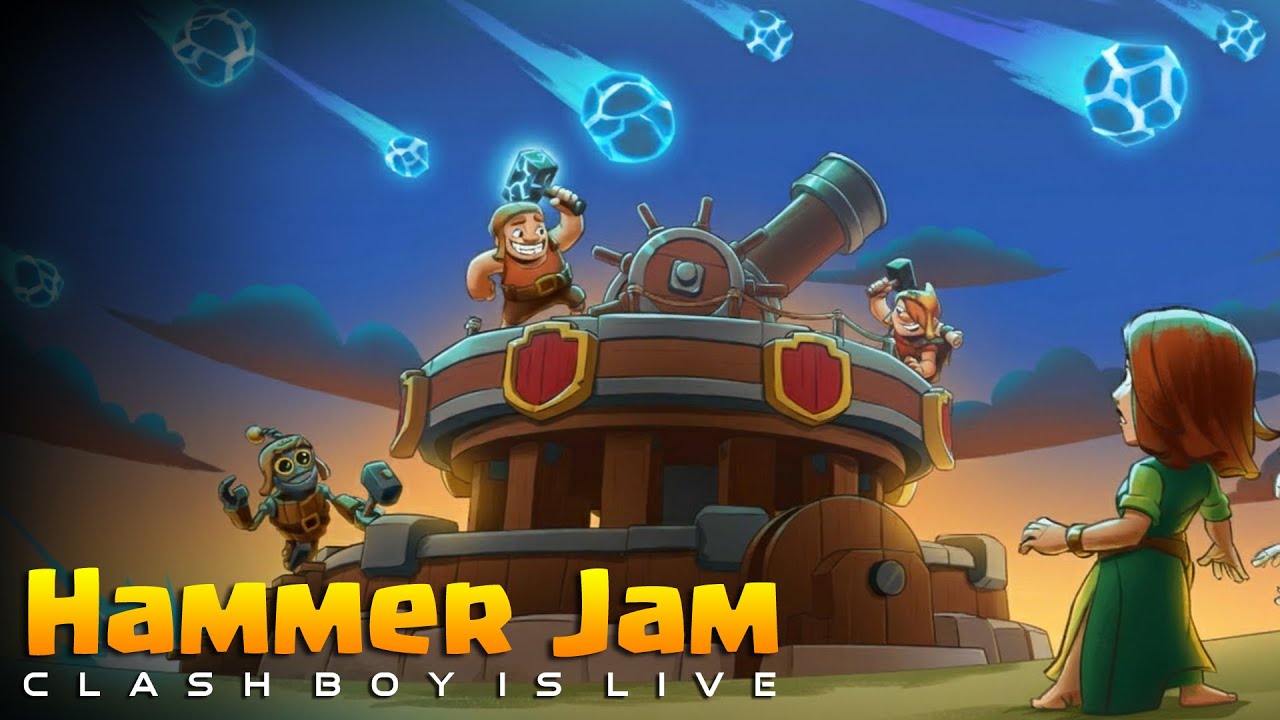 Clash of clans live stream - Live Base Visiting | Hammer Jam is Live 