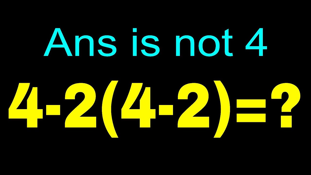 Most People Fail This Easy Maths Challenge | Maths Problem Solving ...