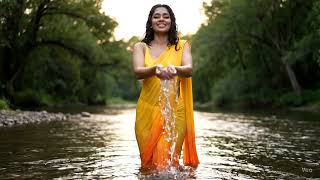 Y Woman Bathing In River