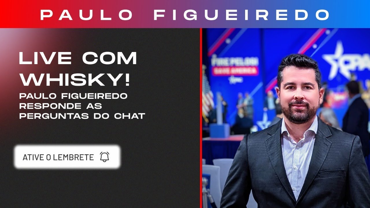 LIVE COM WHISKY! Paulo Figueiredo Responde às Perguntas do Chat