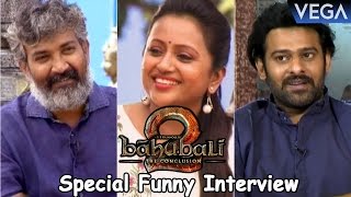 Baahubali 2 The Conclusion : Anchor Suma Special Funny Interview with SS Rajamouli and Prabhas