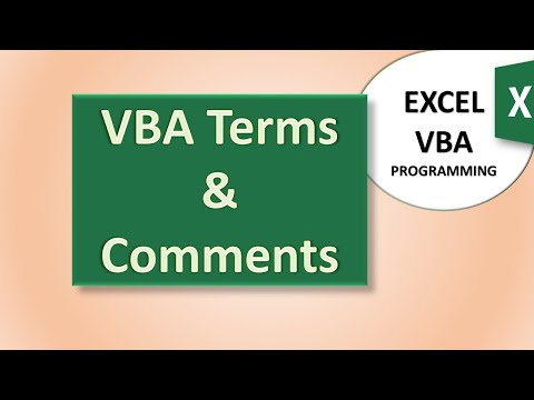 Excel VBA Terms