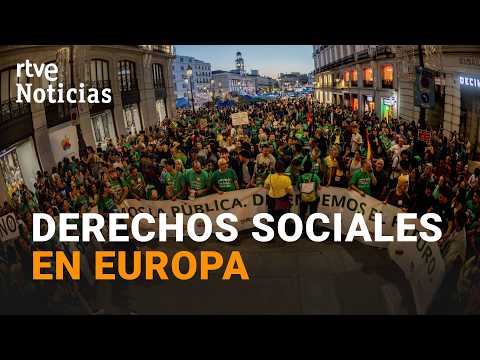 Europeans take to the streets in many cities to demand social rights | RTVE News