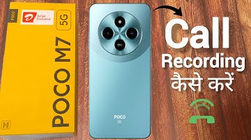 How to enable call recording in poco m7 5g | Call recording kaise kare 