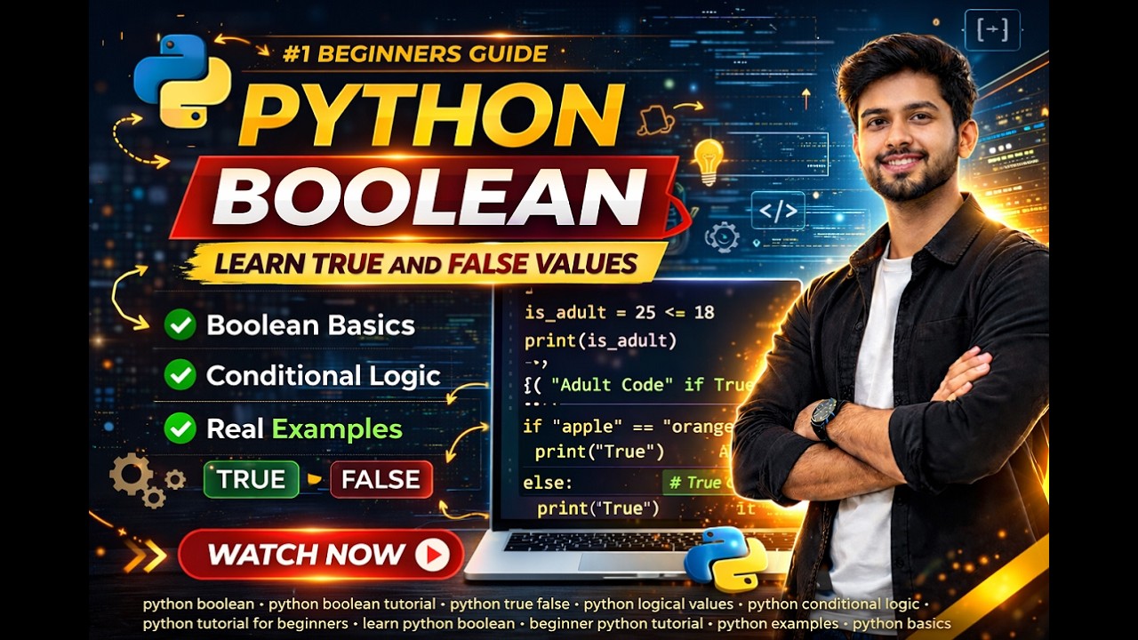 Python Boolean Explained for Beginners | True and False in Python - YouTube