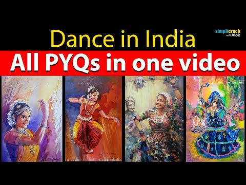 Dances of all states| Complete PYQ | Classical dance | Folk Dance | One shot