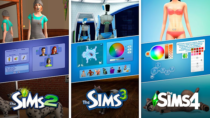 Create a Sim in The Sims / Comparison 3 Parts