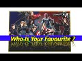 Ironman  captainamerica thor  spiderman and blackpanther  who is your favourite  in mcu