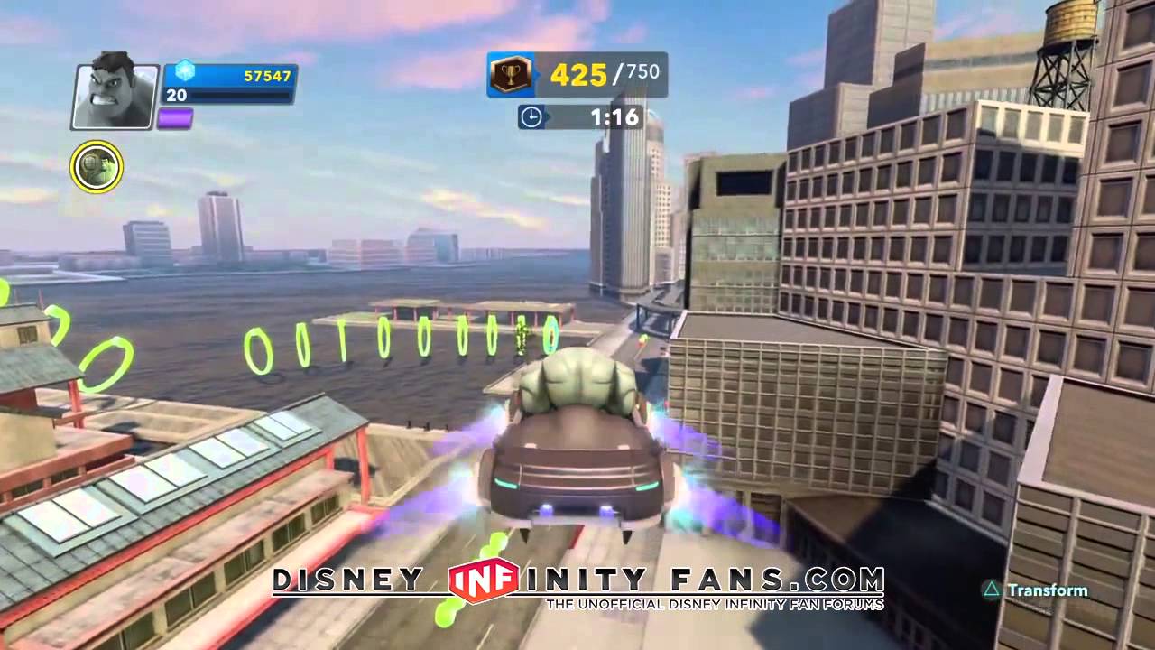 Disney Infinity 2.0 Ring Run Challenge Gold Medal Run Spider Man play set