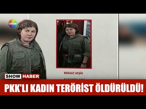 PKK'lı kadın terörist öldürüldü!