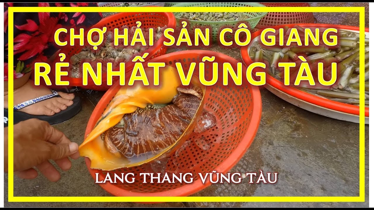 chợ hải sản rẻ ở vũng tàu New Chợ Hải Sản Cô Giang Rẻ Nhất Vũng Tàu | lang thang Vũng tàu