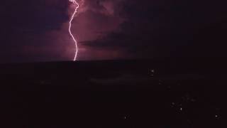 Lightning from Drone 4K
