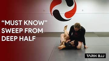 Waiter Sweep from Deep Half Guard