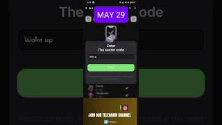 🔥🥳 MAY 29 TREASURY SECRET CODE QUIZ ANSWERS!💰 Daily Crypto Mining Rewards! #treasurecode #secretcode