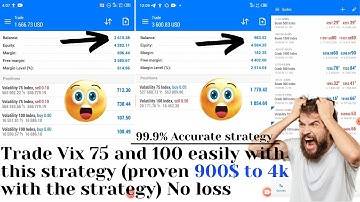 Best Vix 75 and Vix 100 Scalping Strategy 99.9% Accurate using MACD and RSI