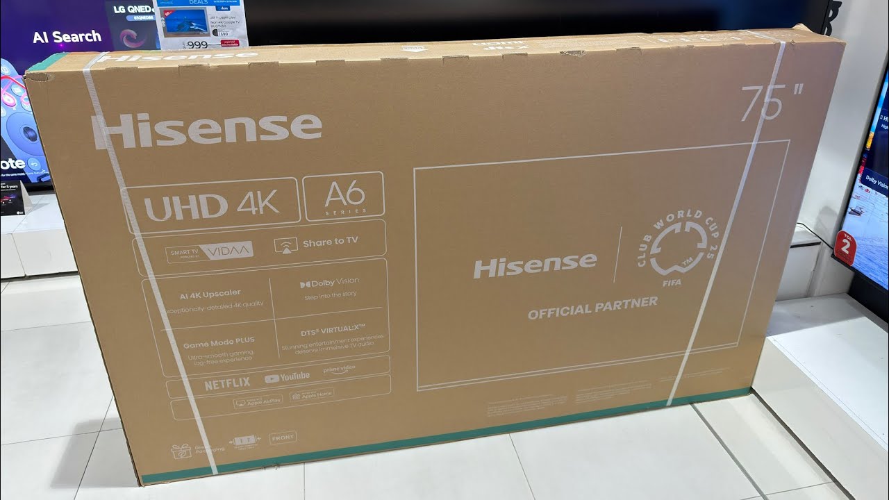Unboxing Hisense 75A61Q 75-Inch 4K Smart TV | DTS Virtual:X, AI