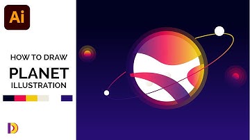 HOW TO DESIGN GLASS PLANET VECTOR ILLUSTRATION | COMPLETE STEP BY STEP ADOBE ILLUSTRATOR TUTORIAL