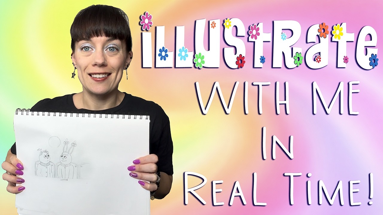 Draw With Me! 🎨 27-Minute Illustration Session, Sketching in Pencil ✏️ for My Upcoming 3rd Book 📖📚