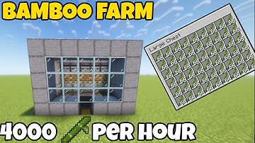 The *BEST* Automated Bamboo Farm In Minecraft 1.21+ [JAVA & BEDROCK]
