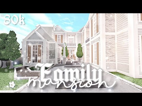 Roblox Bloxburg Family Mansion 80k Youtube