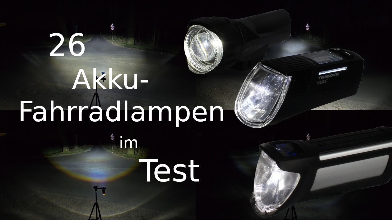 Groer Test von StVZO Akku-Fahrradbeleuchtung