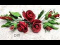 DIY/МК ❄️ как БЕЗ МОЛДОВ и ШАБЛОНОВ сделать Украшение из глиттерного Фоамирана в прическу