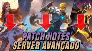 MOONTON SAIU METENDO NERF!! | PATCH NOTES SA | MLBB