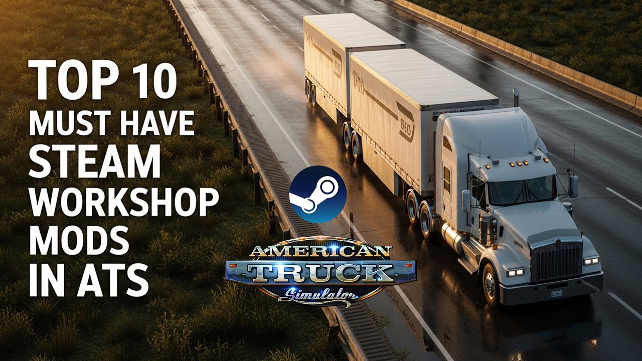 American Truck Simulator — Топ-10 ОБЯЗАТЕЛЬНЫХ МОДОВ ДЛЯ ATS из Steam Workshop | Лучшие моды для ATS