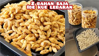 Ide kue kering lebaran 2024. Tanpa oven tanpa mixer, termudah 2 bahan saja