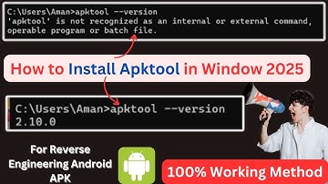 How to install APKTOOL in Window | Step by Step Guide | Easy Way 2025