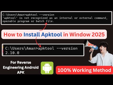 How to install APKTOOL in Window | Step by Step Guide | Easy Way 2025