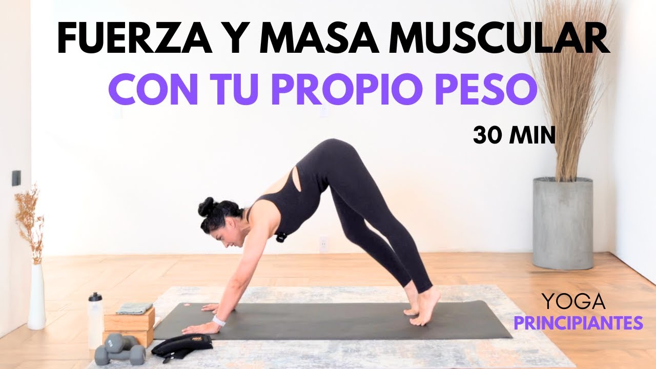 Fuerza y Masa Muscular con tu Propio Peso. Principiantes. 30 minutos 💪