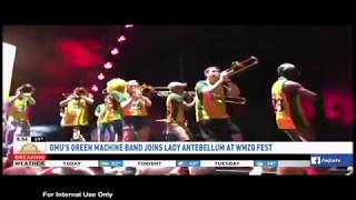 WJLA's Good Morning Washington Highlights GMU Green Machine Band's WMZQ Fest Appearance