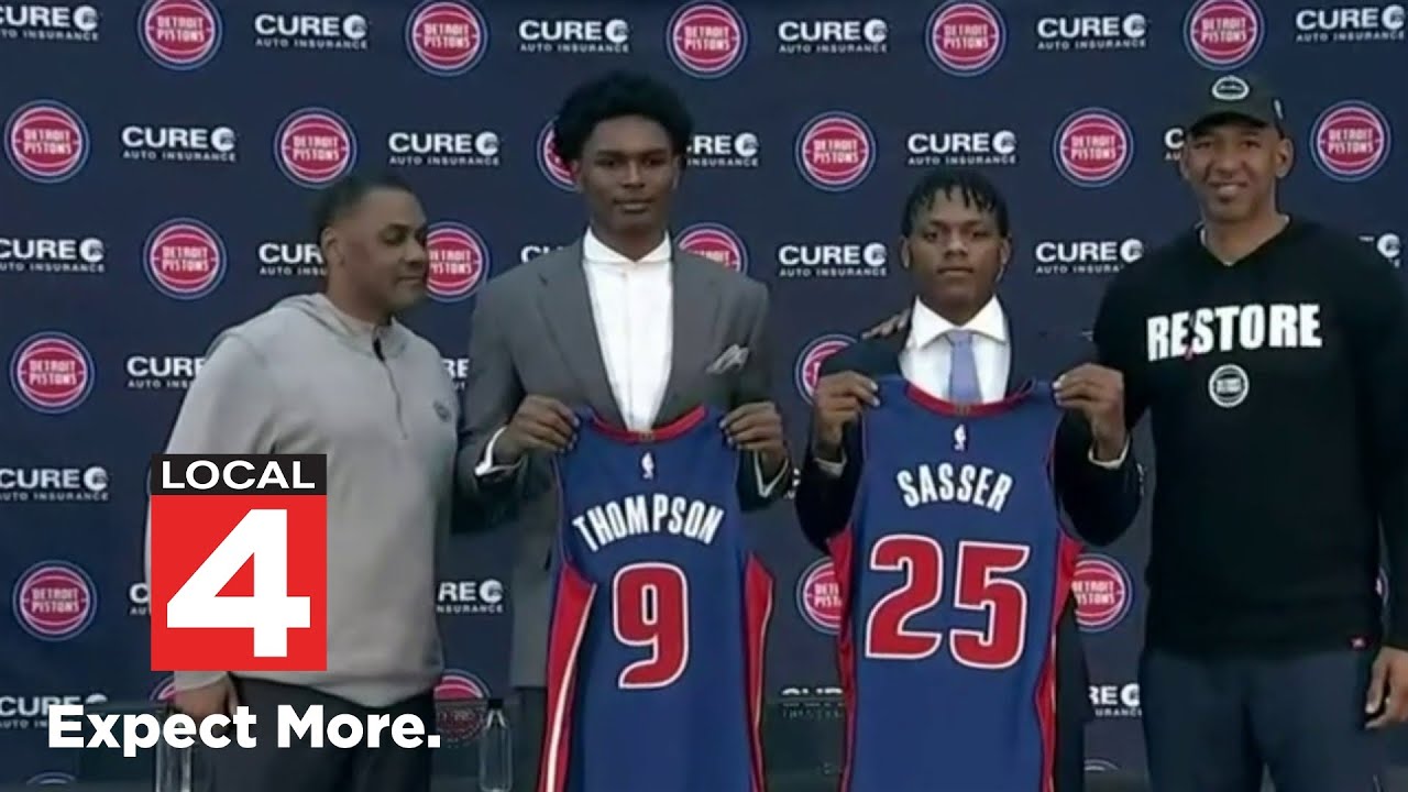 Detroit Pistons introduce their new draft picks YouTube