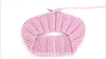 How to work knit 2, purl 2 (in the round) – UK / US knitting style