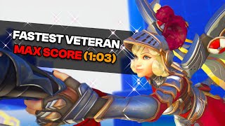 NEW FASTEST Mercy VETERAN MAX SCORE Hero Mastery Run | Overwatch 2 Guide