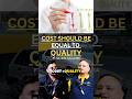 Cost Should Match Quality | Podcast with Naveen Malhotra | No Faltu Talks