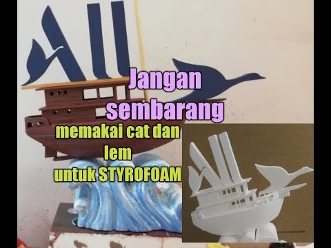 Lem untuk merekatkan Styrofoam sehingga menempel dengan kuat.. 