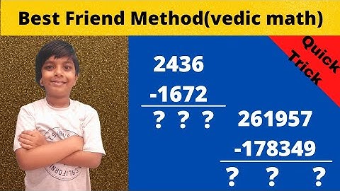 Best Friend Method|Vedic Math|Kids Math |Arunaday