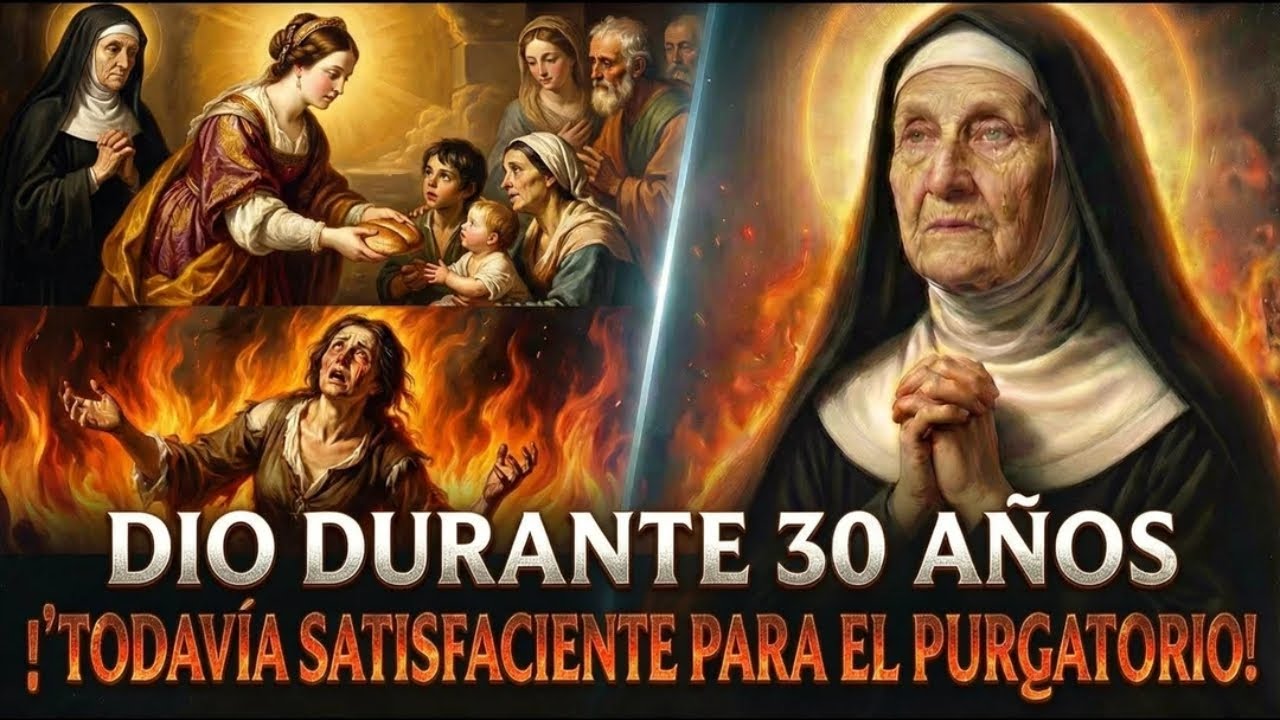 Dio a los pobres durante 30 años — Santa Brígida la vio ARDIENDO en el purgatorio