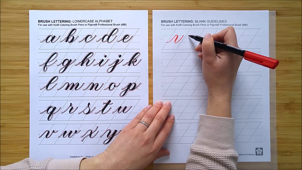 Calligraphy for Beginners 3 – The Brush Pen Letters