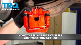 How to Replace Rear Brake Calipers 2003-2008 Honda Pilot