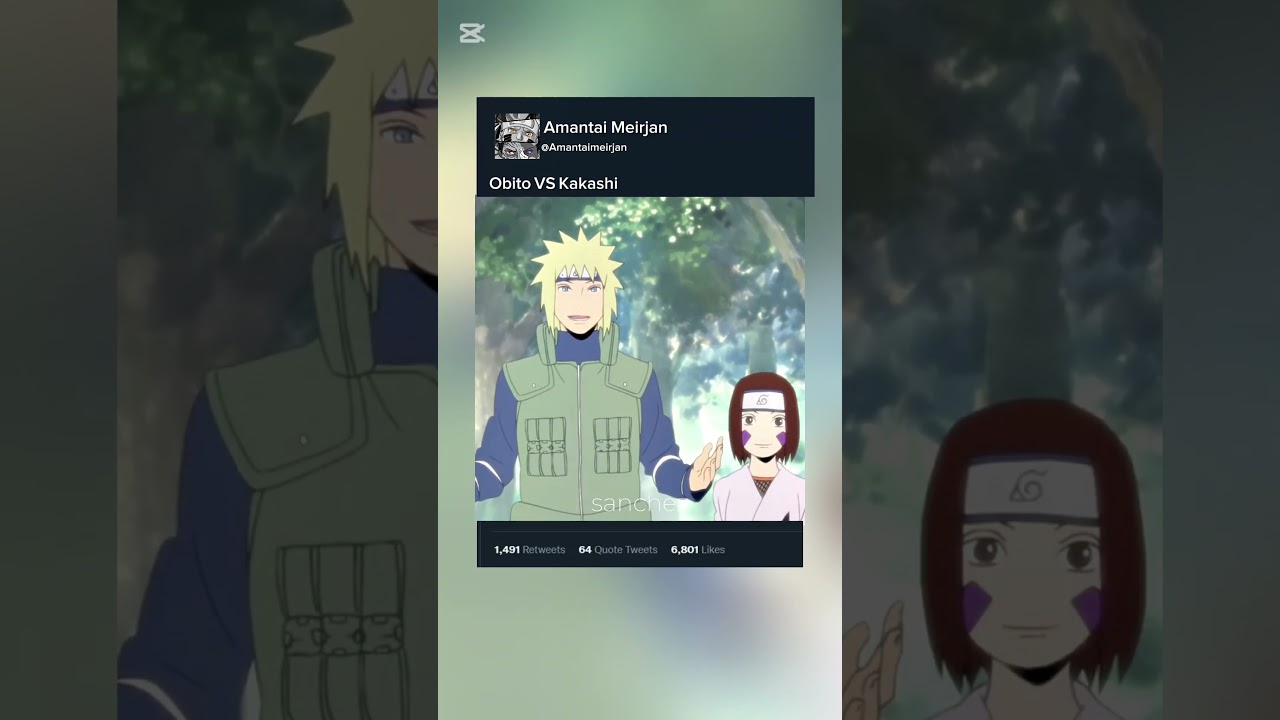 Kakashi vs Obito. 