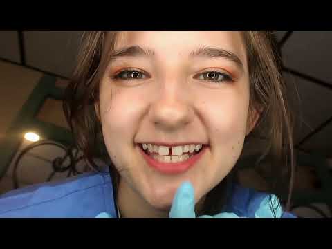 Relaxing Dental Hygienist ASMR Roleplay🦷Calming Teeth Cleaning & Whispered Instructions - Aftny Rose
