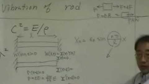 [Lecture 25-4: Vibration of Rod] Mechanical Vibration by Prof. Yang-Hann Kim at KAIST