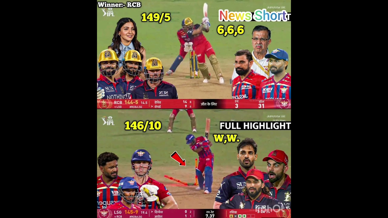 RCB vs LSG IPL 2026 Full Highlights | Bangalore vs Lucknow IPL 2026 Full Highlights