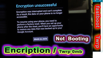 How To Fix Encryption Problem/ Bootloop Problem/Internal storage problem in TWRP [2020] [Hindi]