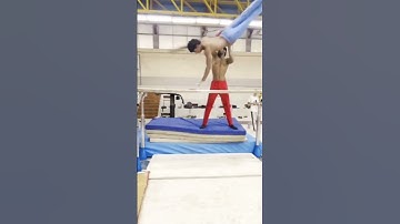 Front turn on parallel bars #youtubeshort