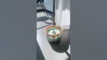 Easy to clean square spin mop and bucket system. #newtool #homettler #mop #spinmop