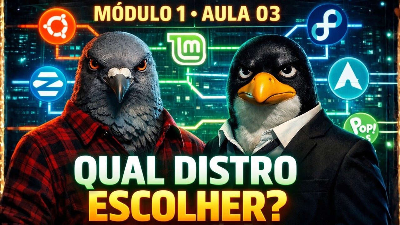 📚🐧Introdução ao Linux • Módulo 1 Aula 03 — Escolhendo sua Distribuição (Ubuntu, Fedora, Arch e mais)
